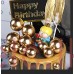 Faux Ball Cake Topper - Gold