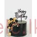 Faux Ball Cake Topper - Black