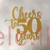 Glitter Picks - Cheers to 50 Years 14cm