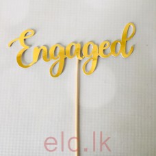 Engaged Mirror Topper 13cm Gold