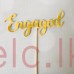 Engaged Mirror Topper 13cm Gold