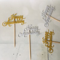 Glitter Picks - Happy Anniversary 11cm