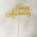 Glitter Picks - Happy Anniversary 11cm