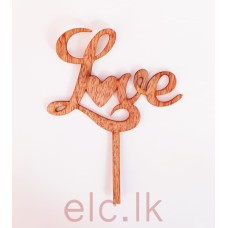 Wooden Picks - Love Small Design 02