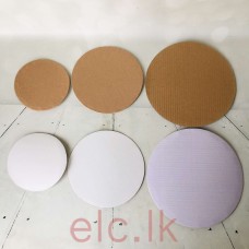 Cake Board (Seperators) ROUND - WHITE COATED base boards