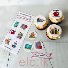 Edible Wafer Toppers Set - Teacher's Day - 3