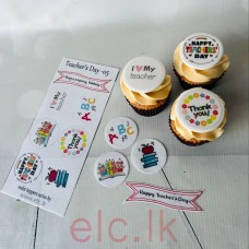 Edible Wafer Toppers Set - Teacher's Day - 5