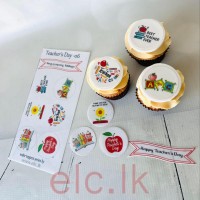 Edible Wafer Toppers Set - Teacher's Day - 6