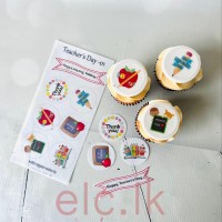 Edible Wafer Toppers Set - Teacher's Day - 1