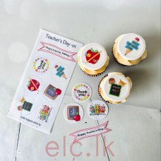 Edible Wafer Toppers Set - Teacher's Day - 1