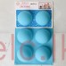 6 Half Sphere Silicone Mould 70mm