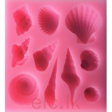 Silicone Mold - Sea Shells Assorted 10 cavities