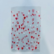 Printed Heart Cookie Bag - Small