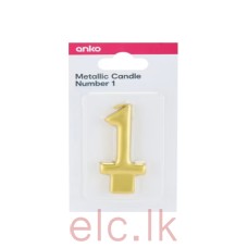 Metallic Candle Number - 1