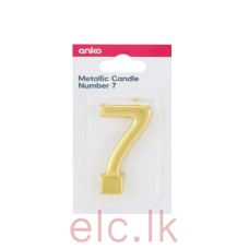 Metallic Candle Number - 7