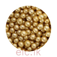 SUGAR PEARLS - 8mm GOLD (20g)