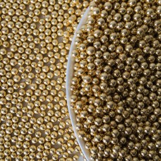 SUGAR PEARLS - 4mm Metallic GOLD (20g)