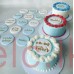 Father's Day Fondant Topper Round DADDY