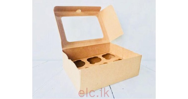 Cupcake Box with insert - 6 holes craft