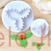 Three holly Leaf Plunger Cutter - Set of 3