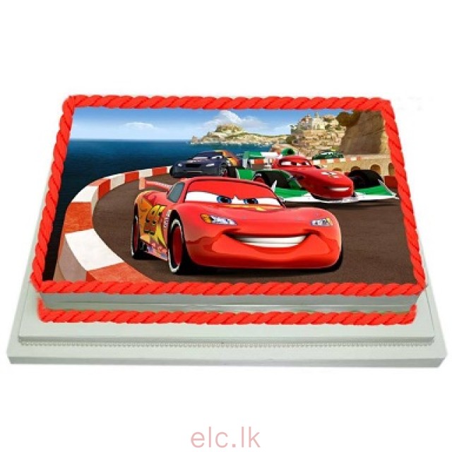 Cars cake edible print | Cake images, Birthday cake, Birthday cake  decorating